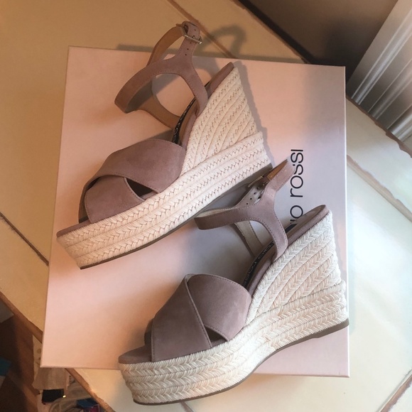 💖✨🎉 HOST PICK 💖✨🎉  Sergio Rossi Espadrilles Pink Suede New in Box - Picture 5 of 6